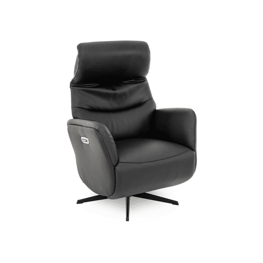 Cadeirão relax elétrico LUXURY pele cor preto Cadeirão relax elétrico LUXURY pele cor preto