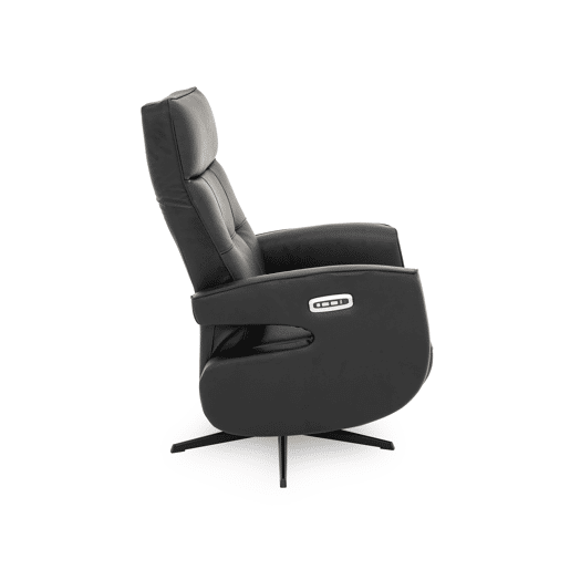 Cadeirão relax elétrico SAGUN pele cor preto Cadeirão relax elétrico SAGUN pele cor preto