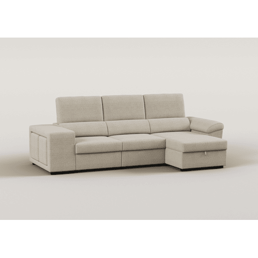 Chaise longue reversÃvel TURIS com cama bege Chaise longue reversÃvel TURIS com cama bege