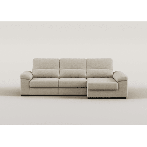 Chaise longue reversÃvel ROBERT com cama cor bege Chaise longue reversÃvel ROBERT com cama cor bege