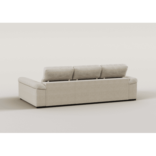 Chaise longue reversÃvel ROBERT com cama cor bege Chaise longue reversÃvel ROBERT com cama cor bege
