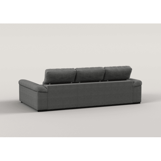 Chaise longue reversível ROBERT com cama cor antracite