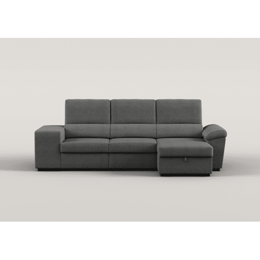 Chaise longue reversÃvel TURIS com cama antracite Chaise longue reversÃvel TURIS com cama antracite