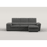 Chaise longue reversível TURIS com cama antracite