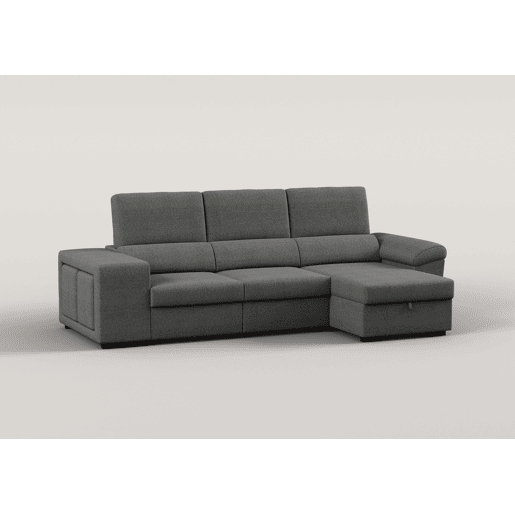 Chaise longue reversÃvel TURIS com cama antracite Chaise longue reversÃvel TURIS com cama antracite