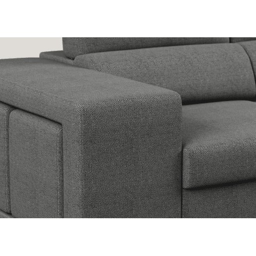 Chaise longue reversÃvel TURIS com cama antracite Chaise longue reversÃvel TURIS com cama antracite