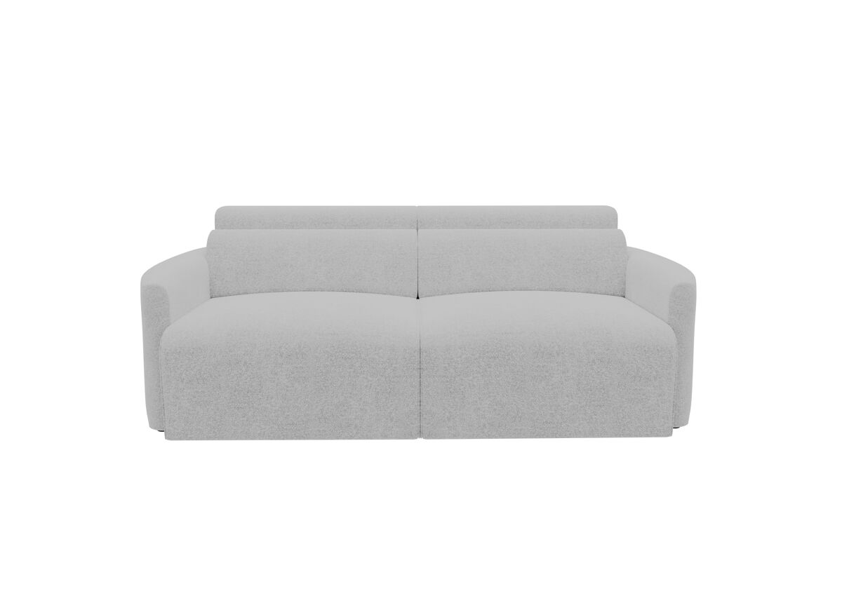 Sofá 3 plazas deslizante modena tela 1 color gris