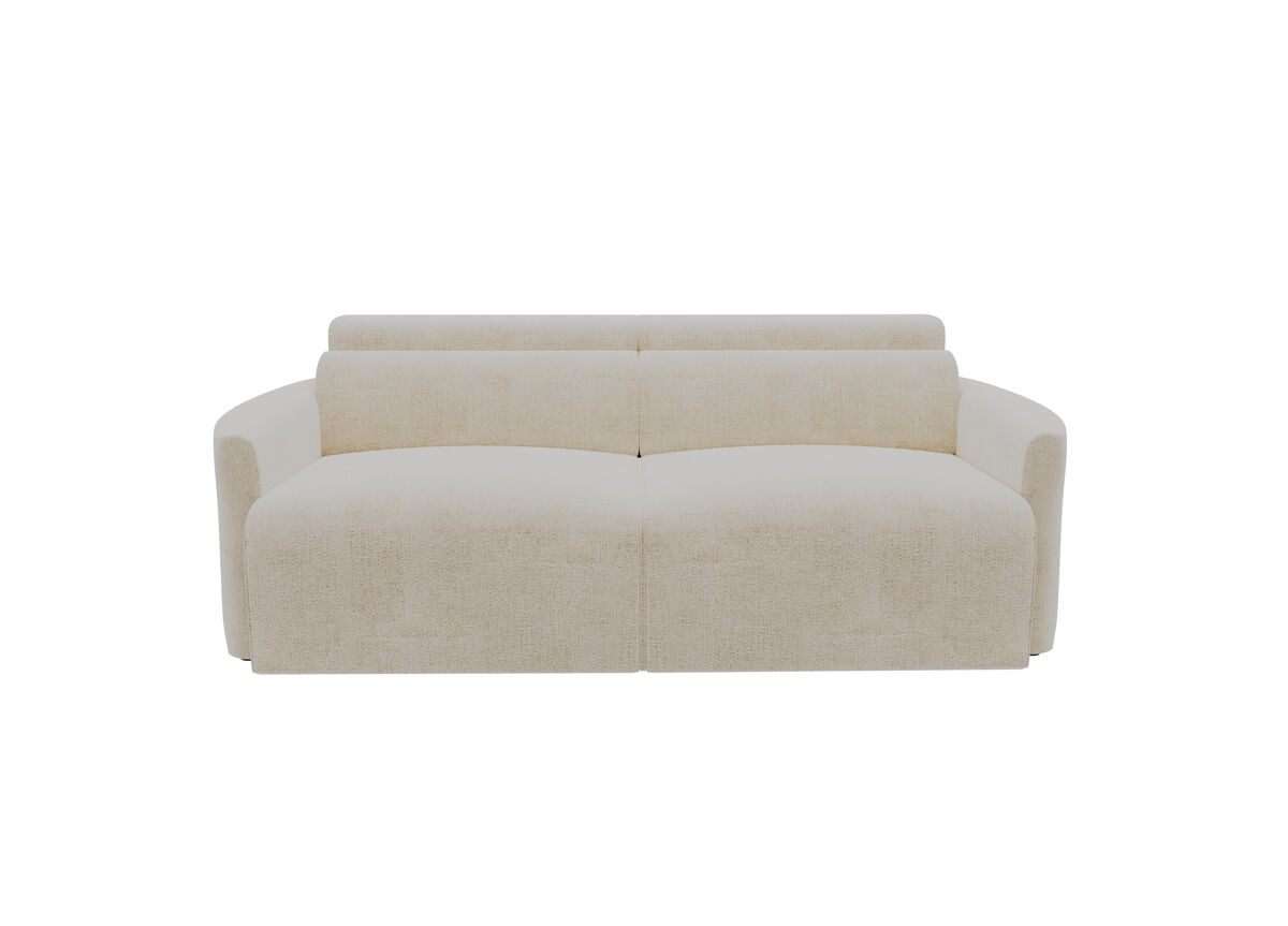 Sofá 3 plazas deslizante modena tela 3 color beige