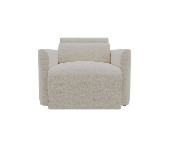 Sillón deslizante modena tela 1 color visón