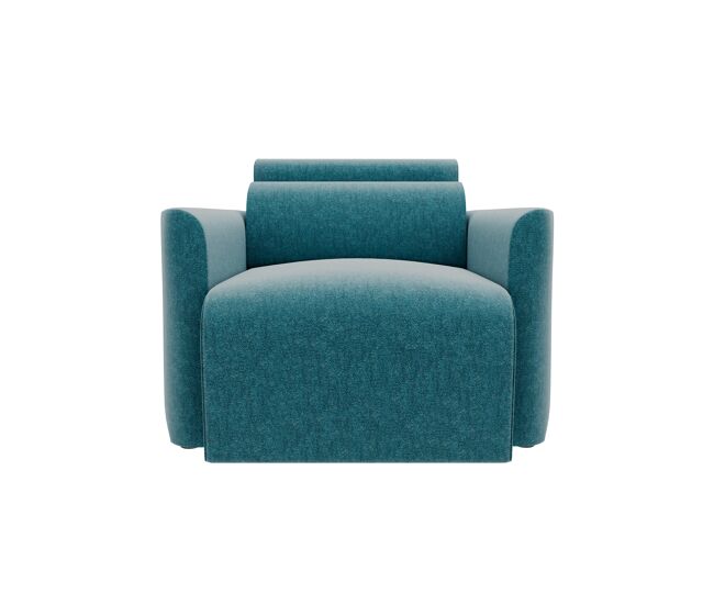 Sillón deslizante modena tela 1 color turquesa