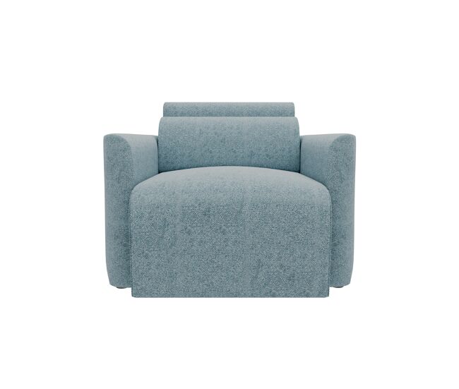 Sillón deslizante modena tela 1 color azul claro
