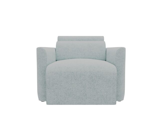 Sillón deslizante modena tela 1 color gris claro