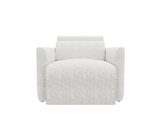 Sillón deslizante modena tela 2 color blanco