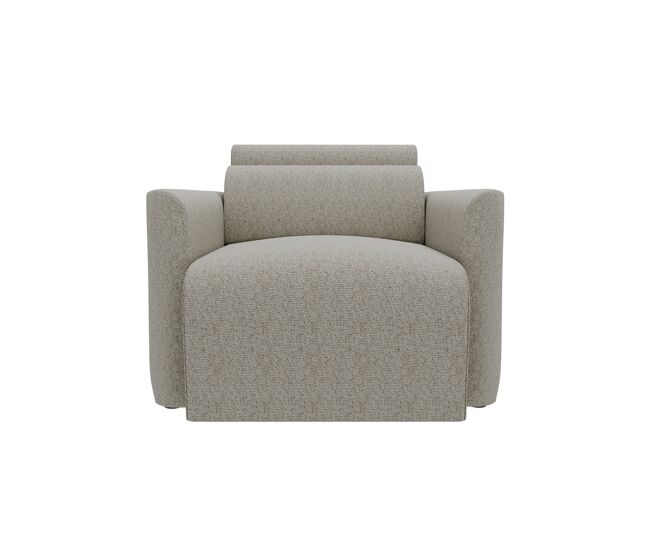 Sillón deslizante modena tela 2 color beige