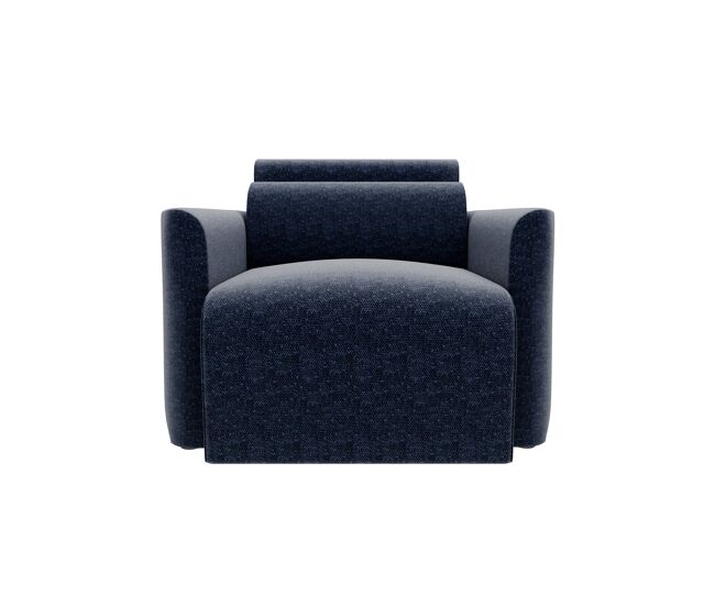 Sillón deslizante modena tela 2 color azul