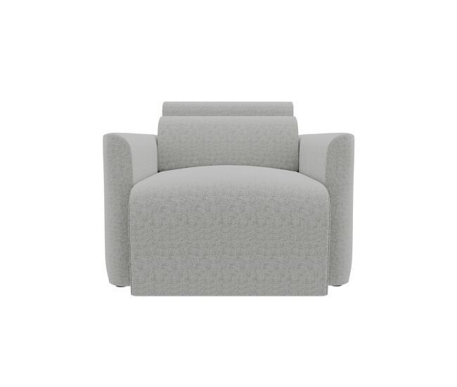 Sillón deslizante modena tela 2 color gris claro