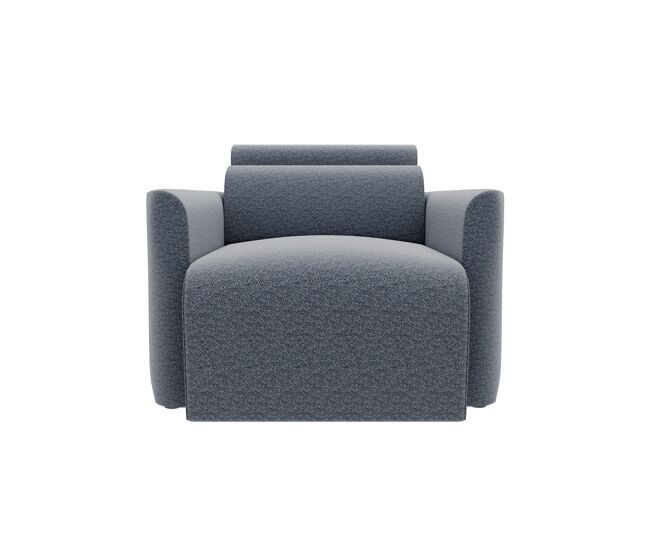 Sillón deslizante modena tela 2 color gris oscuro