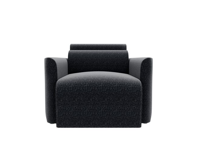 Sillón deslizante modena tela 2 color negro