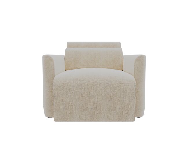 Sillón deslizante modena tela 3 color beige