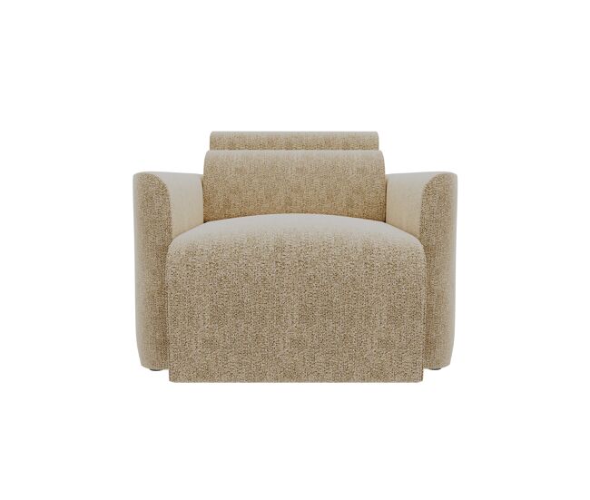 Sillón deslizante modena tela 3 color visón