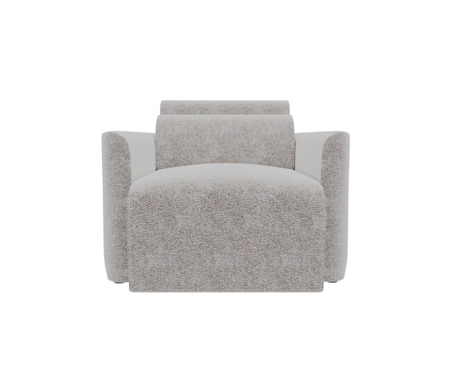 Sillón deslizante modena tela 3 color gris claro