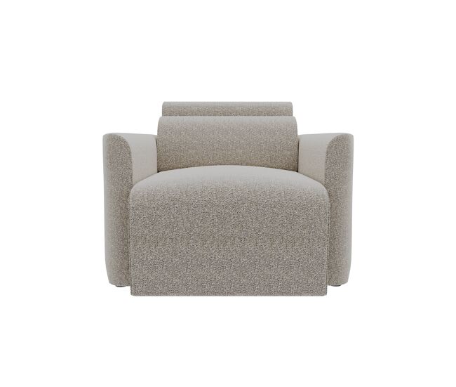 Sillón deslizante modena tela 3 color gris