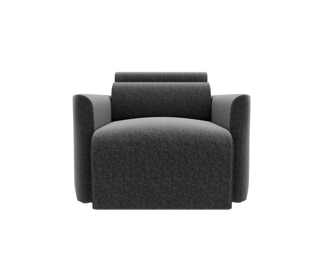 Sillón deslizante modena tela 3 color antracita