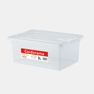 Caixa ORDENACIÓN plástico transparente 3 litros
