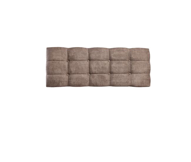 Cabecero mocca 158x58x7cm tela choco