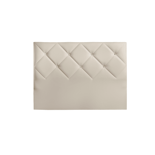 Cabeceira CLUB 160x115x7cm pele sintética creme