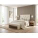 Cabecero CLUB 160x115x7cm semipiel blanca Cabecero CLUB 160x115x7cm semipiel blanca Beige