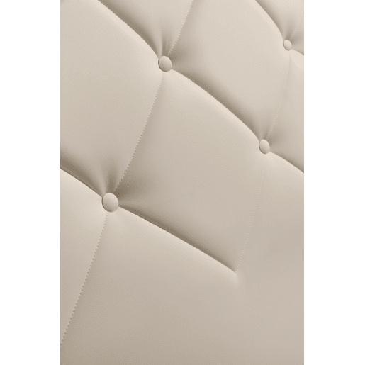 Cabeceira CLUB 160x115x7cm pele sintética creme