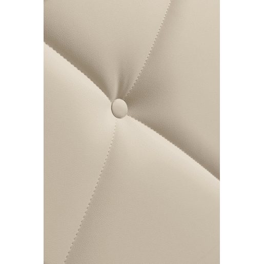Cabeceira CLUB 160x115x7cm pele sintética creme
