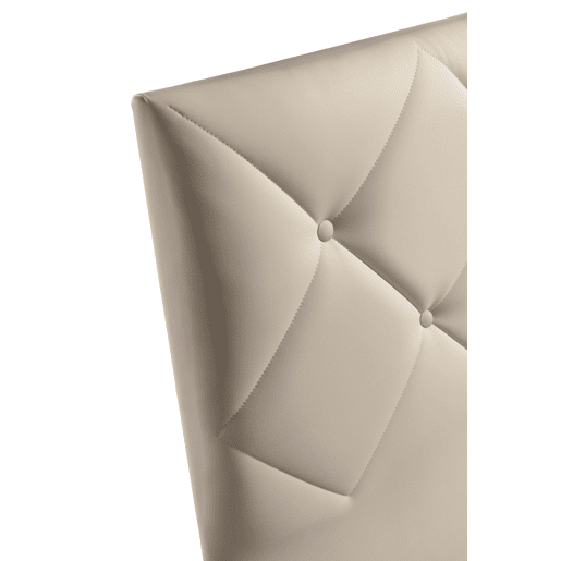 Cabeceira CLUB 160x115x7cm pele sintética creme