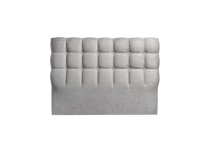 Cabecero monet 160x115x7cm tela gris cemento