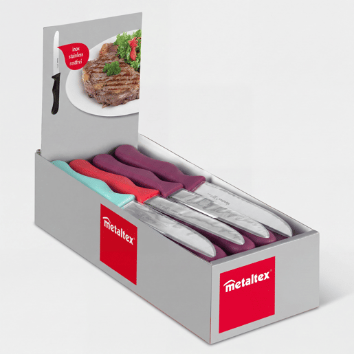Faca de bife BASIC cores sortidas Faca de bife BASIC cores sortidas