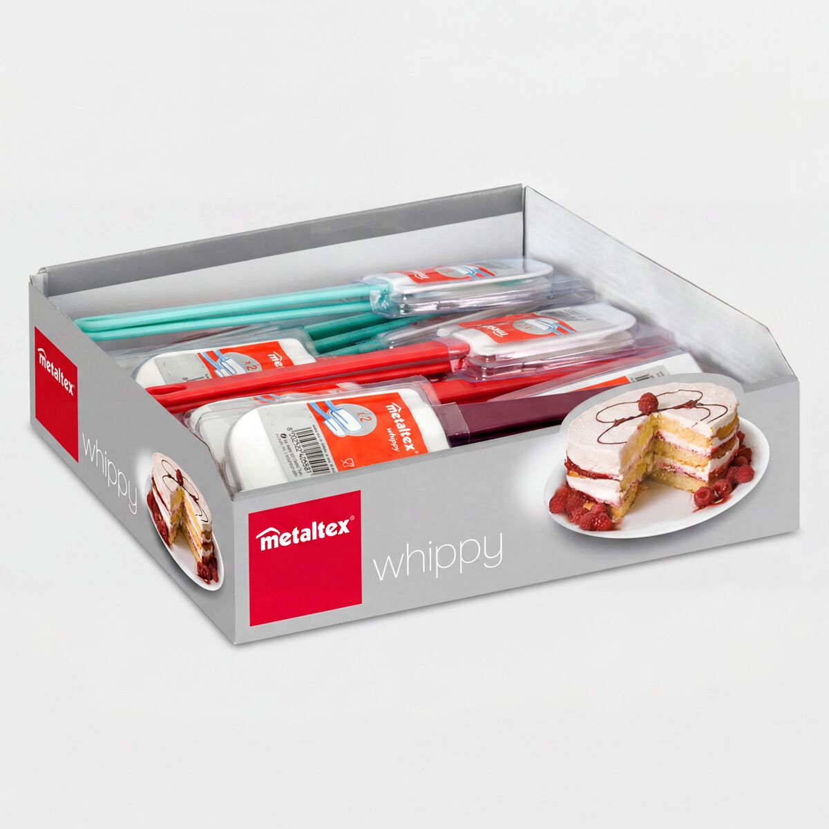 Set 2 espatulas DULCEFORNO WHIPPY goma colores surtidos