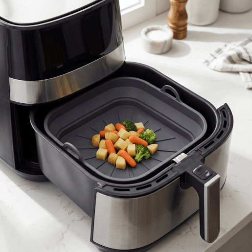 Molde quadrado AIR FRYER dobrável 21cm