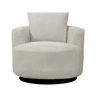 Cadeirão SOFTY giratório e decorativo cor bege