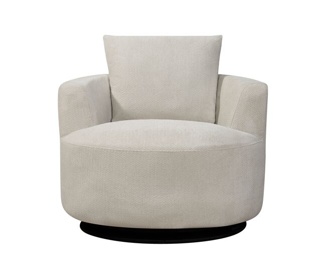 Sillón descorativo rotativo softy color beige