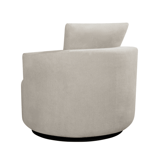 Cadeirão SOFTY giratório e decorativo cor bege Cadeirão SOFTY giratório e decorativo cor bege