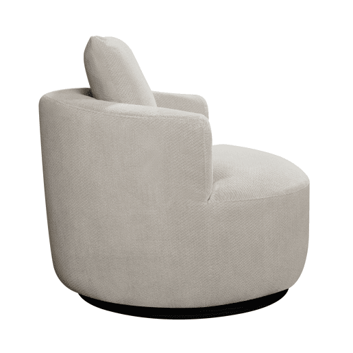 Cadeirão SOFTY giratório e decorativo cor bege Cadeirão SOFTY giratório e decorativo cor bege