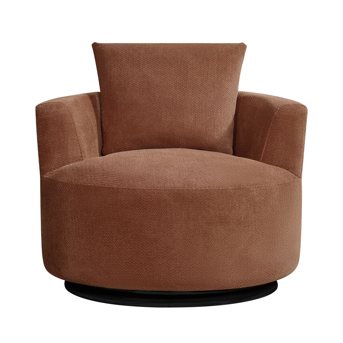Sillón descorativo rotativo softy color terracota