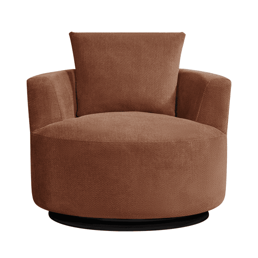 Cadeirão SOFTY giratório e decorativo cor terracota Cadeirão SOFTY giratório e decorativo cor terracota