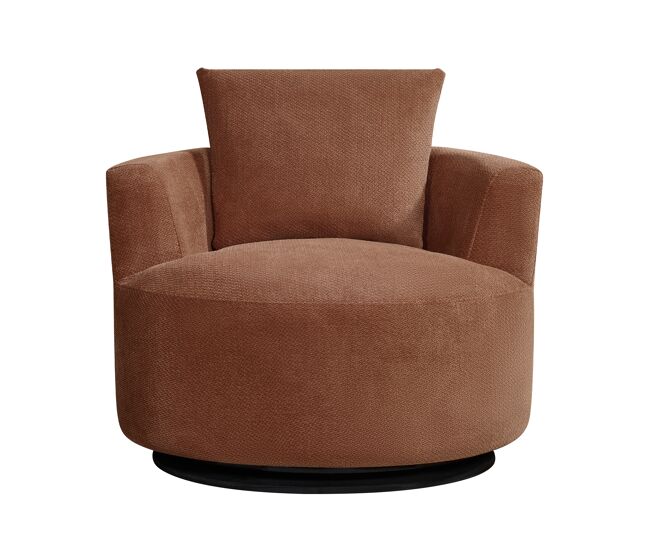 Sillón descorativo rotativo softy color terracota