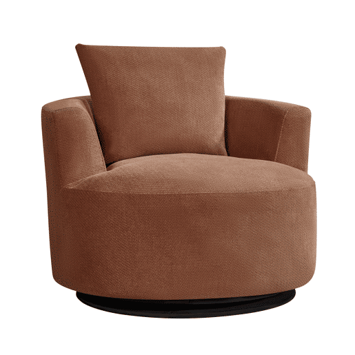 Cadeirão SOFTY giratório e decorativo cor terracota Cadeirão SOFTY giratório e decorativo cor terracota