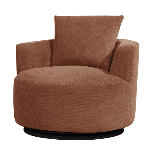 Cadeirão SOFTY giratório e decorativo cor terracota Cadeirão SOFTY giratório e decorativo cor terracota