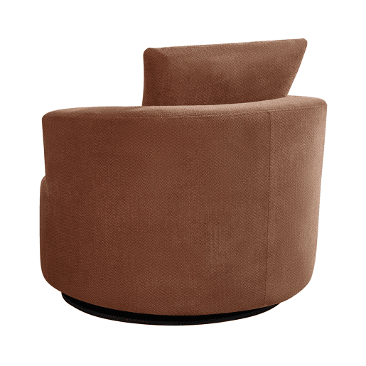 Cadeirão SOFTY giratório e decorativo cor terracota Cadeirão SOFTY giratório e decorativo cor terracota