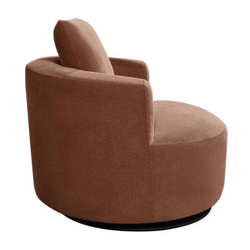 Cadeirão SOFTY giratório e decorativo cor terracota Cadeirão SOFTY giratório e decorativo cor terracota