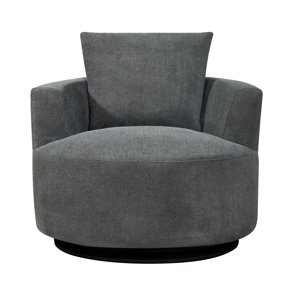 Sillón descorativo rotativo softy color gris